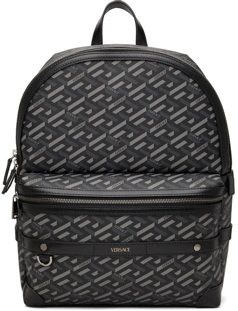 versace grey backpack|Versace backpack gift with purchase.